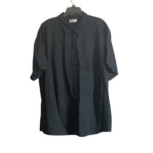 Ulla Popken Sz 24/26 100% Linen Tunic Top Relaxed Casual Button Lagenlook